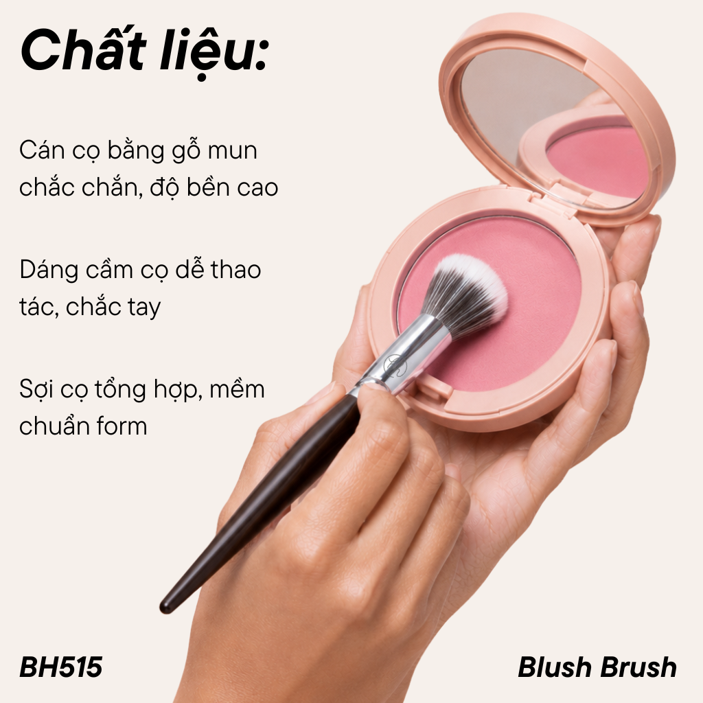 Cọ Má Hồng BH Cosmetics Blush Brush BH515